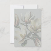 Südmagnolien Hochzeitsstimmung wünscht gute Nachri Mitteilungskarte (Rückseite)