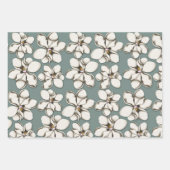 Südmagnolische Blume Gemustert Geschenkpapier Set (Vorderseite 2)