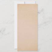 Südmagnolische Blume Hochzeit | Antik Einladung (Rückseite)