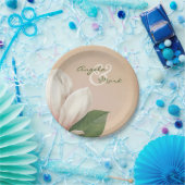 Südmagnolische Blume Hochzeit | Antik Pappteller (Party)