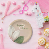 Südmagnolische Blume Hochzeit | Antik Pappteller (Party)