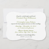 Südmagnolische Blume Hochzeit Einladung (Rückseite)