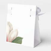 Südmagnolische Blume Hochzeit | Rosa und Weiß Geschenkschachtel (Rückseite)