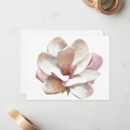 Südmagnolische Flachbildschirm Mitteilungskarte (Vorderseite/Rückseite Beispiel)