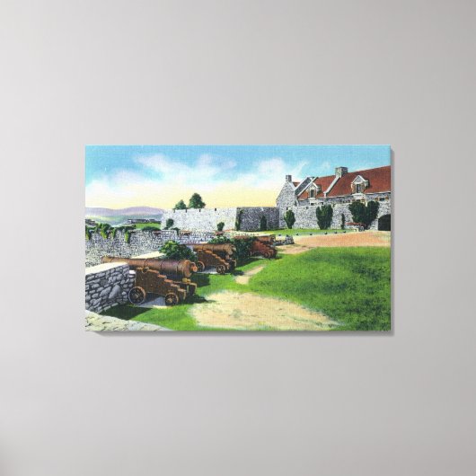 Südmauer, SüdwestBastion, Südbarracks Leinwanddruck (Vorderseite)