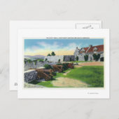 Südmauer, SüdwestBastion, Südbarracks Postkarte (Vorne/Hinten)