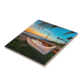 Südmaui-Strand an Sonnenuntergang | Maui, Hawaii Fliese (Seite)