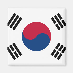 Südnationale Weltflagge koreas Magnet