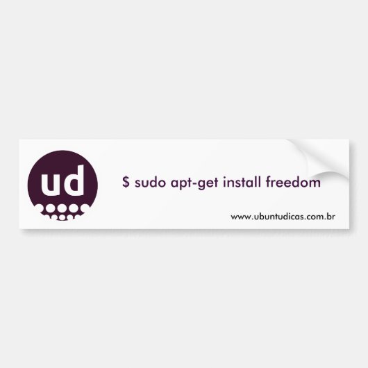$ sudo apt-get install freedom autoaufkleber (Vorne)
