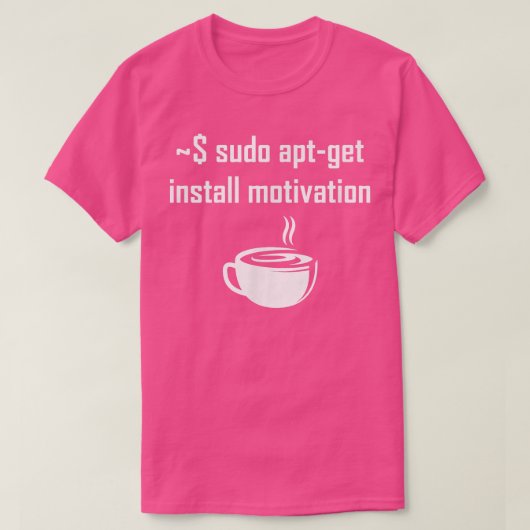 Sudo apt-get install motivation Linux theme sayin T-Shirt (Design vorne)