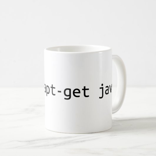 sudo apt-get java terminalcode kaffeetasse (VorderseiteRechts)