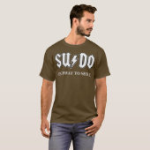 Sudo Highway to Muschel Programmer Linux T-Shirt (Vorne ganz)