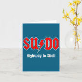 Sudo Highway To Shell - Root User Programmer Codin Karte (Gelbe Blume)