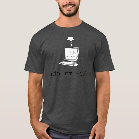 Sudo Linu T Sudo RM RF Command Men Women T-Shirt (Vorderseite)