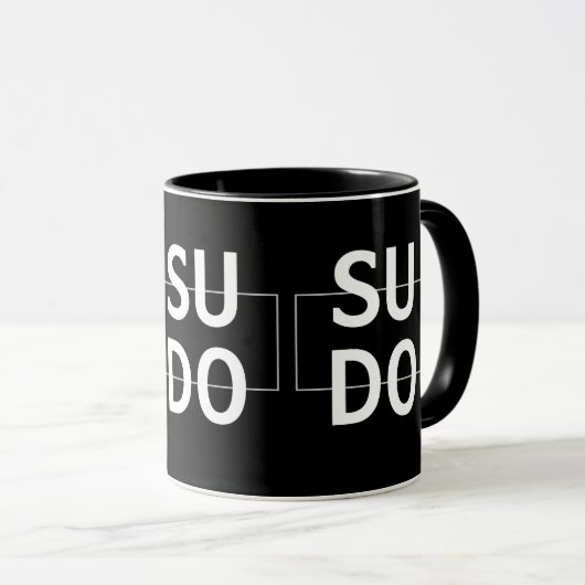 Sudo Linux Tasse (VorderseiteRechts)