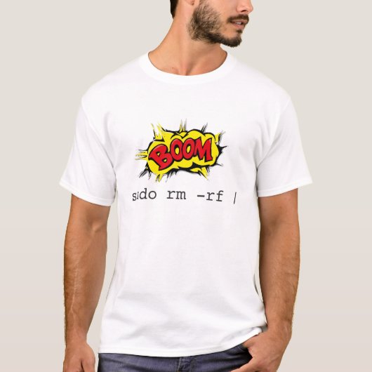 Sudo RM RF für Männer - Linux-Befehl T-Shirt (Vorderseite)