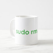 sudo rm - rf - LINUX PUN Kaffeetasse (Vorderseite Links)