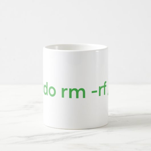 sudo rm - rf - LINUX PUN Kaffeetasse (Mittel)
