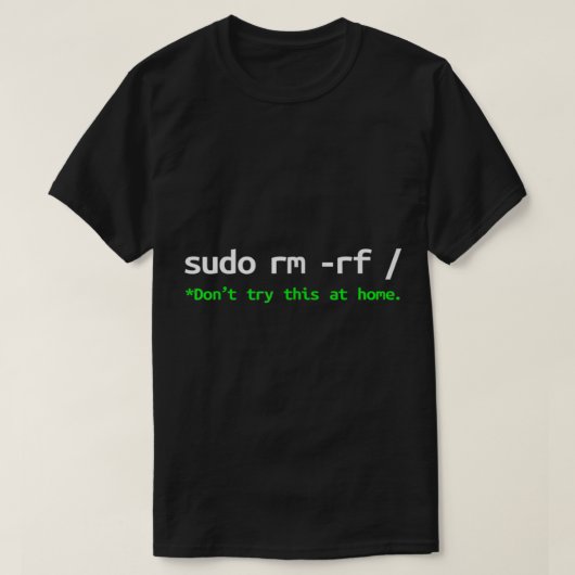 Sudo rm rf Shirt Linux Programmier-Engineer Openso (Design vorne)