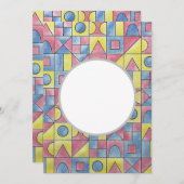 Sudoku 1-Modern Minimalistische Bauhaus Geometrisc Einladung (Vorne/Hinten)