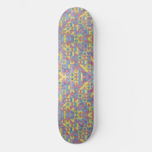 Sudoku 1-Modern Minimalistische Bauhaus Geometrisc Skateboard