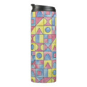 Sudoku 1-Modern Minimalistische Bauhaus Geometrisc Thermosbecher (Nach rechts gedreht)