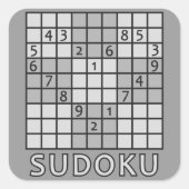 SUDOKU Aufkleber (Vorderseite)