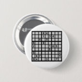 Sudoku - Brainteaser Button (Vorne & Hinten)
