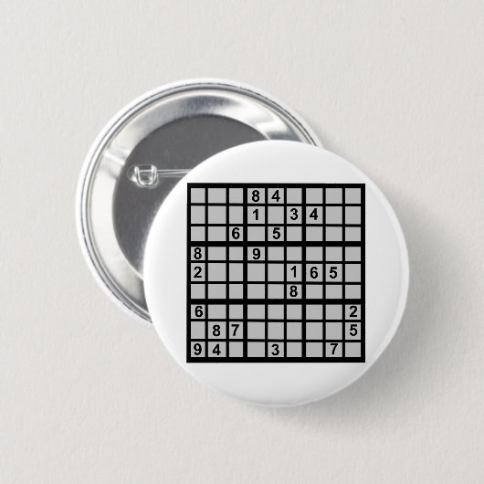 Sudoku - Brainteaser Button (Vorne & Hinten)