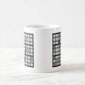 Sudoku - Brainteaser Kaffeetasse (Mittel)