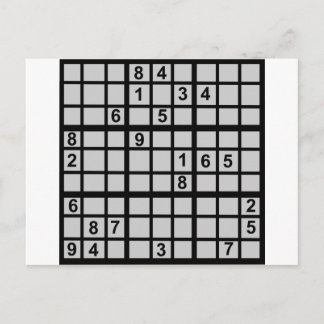 Sudoku - Brainteaser Postkarte