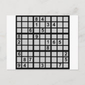 Sudoku - Brainteaser Postkarte (Vorderseite)