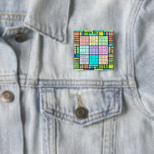 Sudoku Buntglas-Entwurf Button (Beispiel)