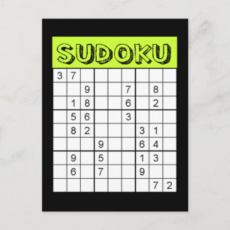 Sudoku Card Postkarte