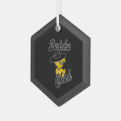 Sudoku Chick #4 Ornament Aus Glas (Vorderseite Links)