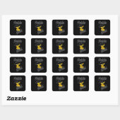 Sudoku Chick #4 Quadratischer Aufkleber (Blatt)