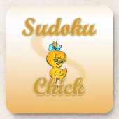 Sudoku Chick Getränkeuntersetzer (Vorderseite)