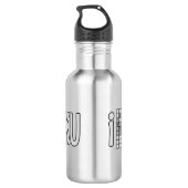 SUDOKU EDELSTAHLFLASCHE (Rückseite)