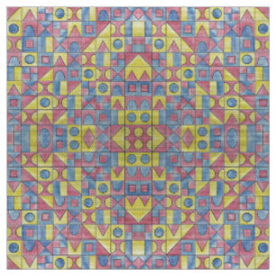 Sudoku Eins - Moderne Minimalistische Bauhaus-Geom Stoff