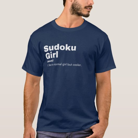 Sudoku Girl - Sudoku T-Shirt (Vorderseite)