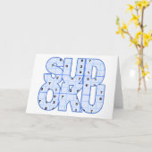 Sudoku Gruß-Karte Karte (Gelbe Blume)