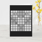 SUDOKU-Grußkarte Karte (Gelbe Blume)