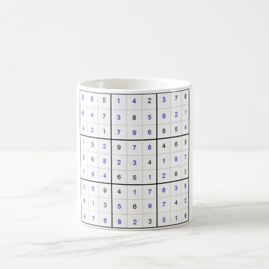 sudoku kaffeetasse