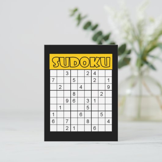 Sudoku Karte (Stehend Vorderseite)