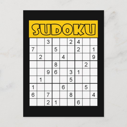 Sudoku Karte (Vorderseite)