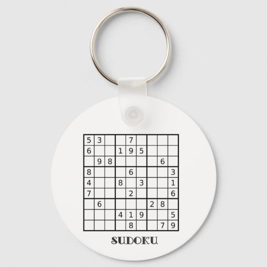 SUDOKU KEYRING SCHLÜSSELANHÄNGER (Vorderseite)