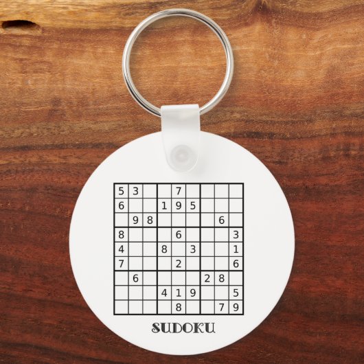 SUDOKU KEYRING SCHLÜSSELANHÄNGER (Vorderseite)