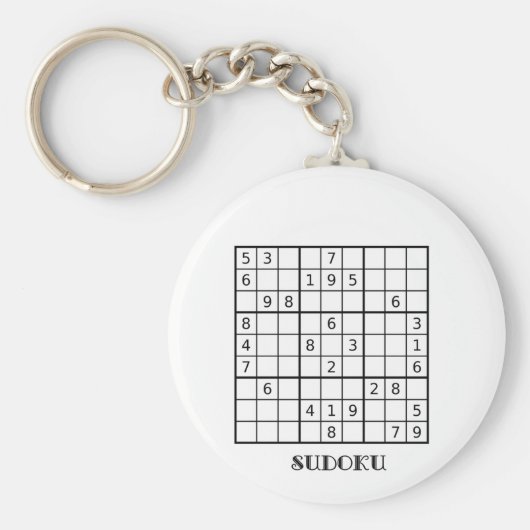 SUDOKU KEYRING SCHLÜSSELANHÄNGER (Vorne)