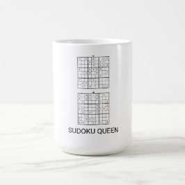 SUDOKU KÖNIGIN LUSTIG KAFFEETASSE