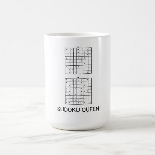 SUDOKU KÖNIGIN LUSTIG KAFFEETASSE